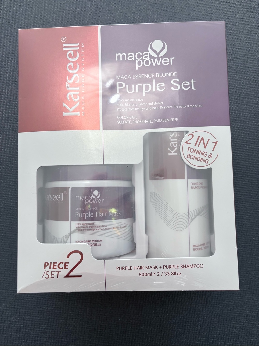 Karseell purple toning shampoo and conditioner bundle brand new sealed box